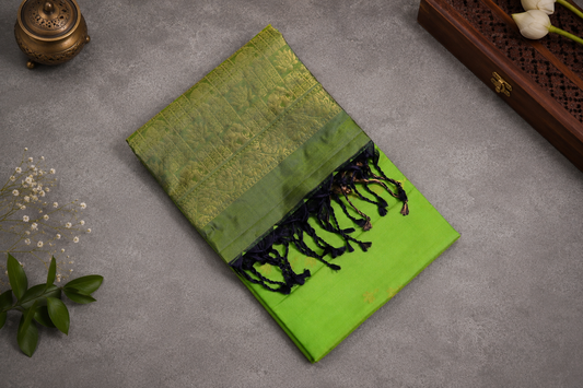 Elephant Motif , contrast silk saree